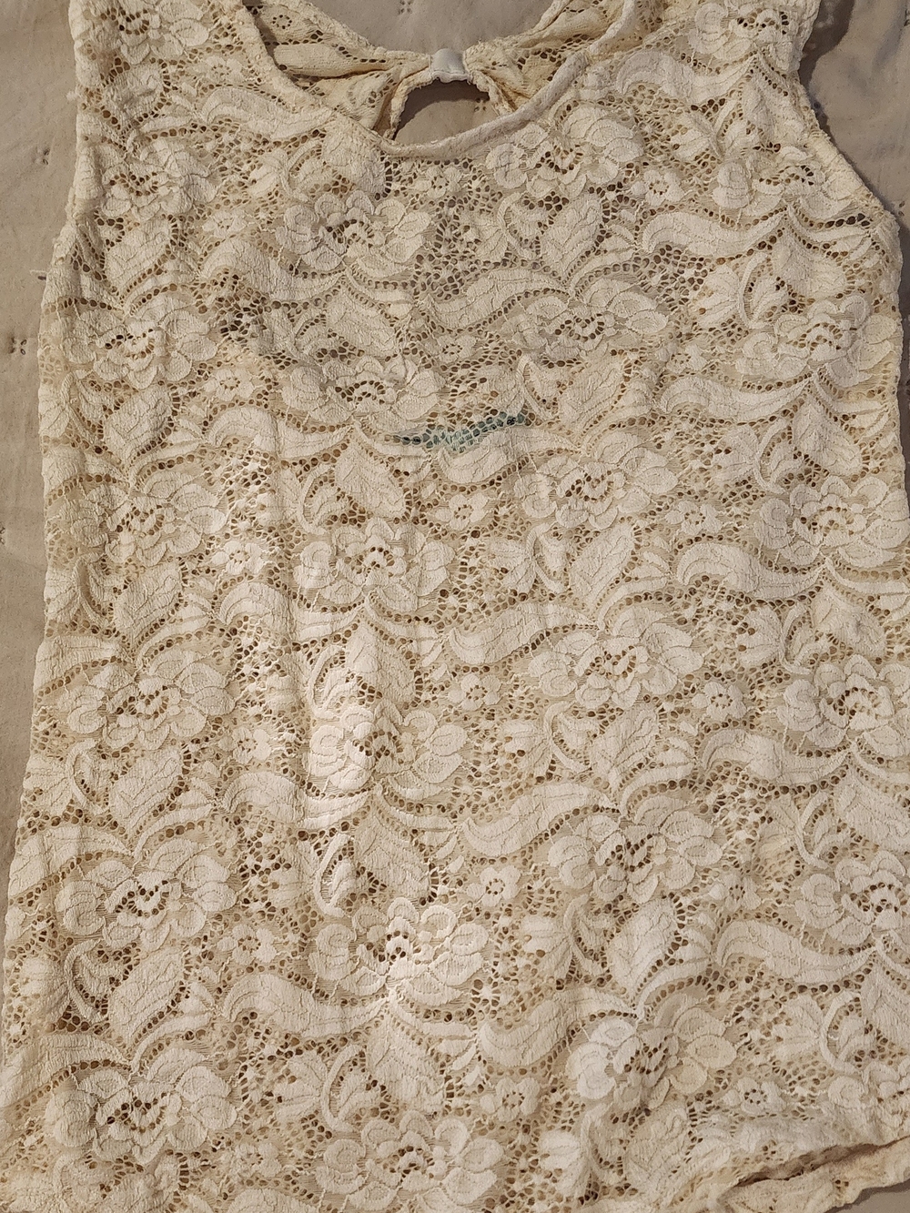 Maurices Cream Lace Shell Top